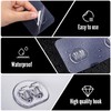 LHSYFBZ 48Pack Shower Caddy Adhesive Hooks Replacement, Shower Shelf Adhesive