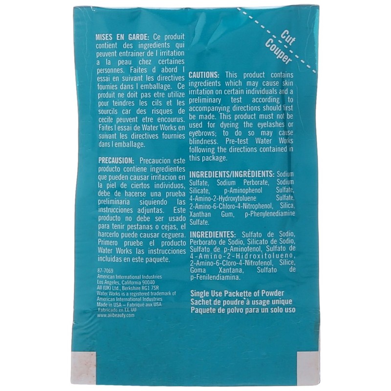 Water Works Water Activated Permanent Powder Hair Color for Men