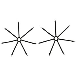 DDV Replace Black 0217 Spider Bungee Truck Snow Tire Chains Adjuster Tensioner, Set of 2, Universal Fitment for Passenger Cars and Light Trucks