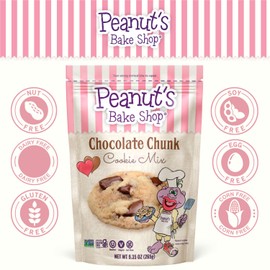 Peanut's Bake Shop - Vegan and Gluten-Free Cookie Mix | Non-GMO, Kosher Cookie Mixes for Decadent Treats (Chocolate Chunk - 3 Pack)
