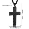 MeMeDIY 18+2 Inch Cross Necklace American Flag Cross Necklace for