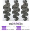 Salt and Pepper Human Hair Bundles 18 20 22 Inch