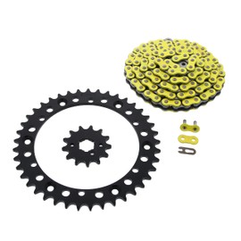 89-06 fits Yamaha YFZ350 Banshee Yellow Non O-Ring Chain & Black Sprocket 13/41 104L