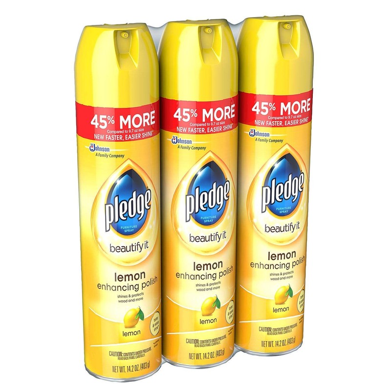 Pledge Furniture Spray, Lemon (14.2oz, 3pk.)