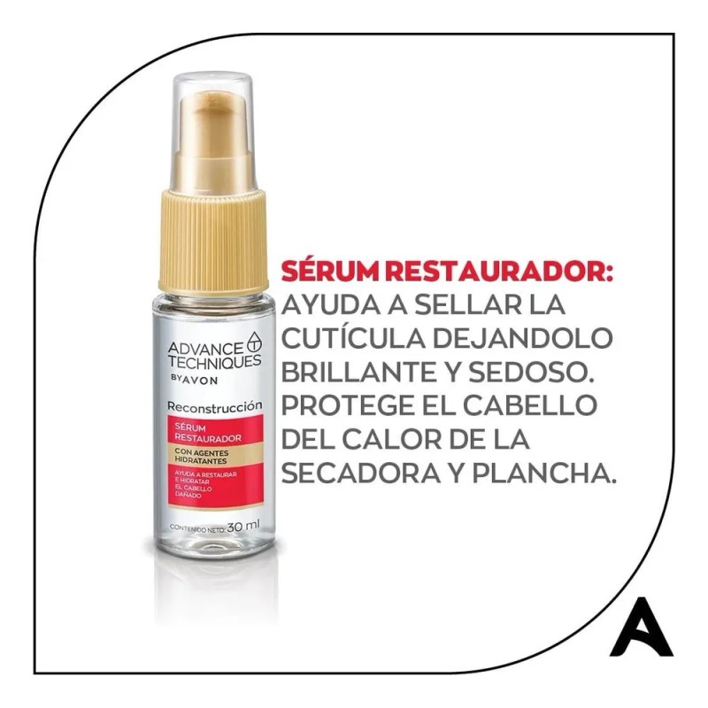 Serum Restaurador Y Protector Calor Cabello Seco Dañado Avon
