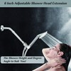 iFealClear Shower Arm Extension, Solid Brass Shower Head Extension Arm