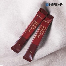 Seoul Pharmacists Cooperative 서울약사신협 하루 한 포 홍삼정스틱 100포 Seoul Pharmacists Union Daily One Pack Red Ginseng Stick 100 Packs