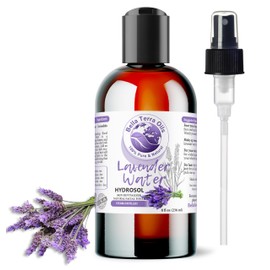 Bella Terra Oils - Lavender Water Spray 8 oz - Steam-Distilled Perfection, Bursting with Vitamin K & Omega-9, Elevate Your Skin Refreshment Routine