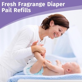 Pack of 4 Nappy Bin Waste Bags, Excellent Odour and Break Resistance, Nappy Bin Waste Bags