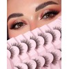 False Eyelashes Natural Wispy Lashes Fluffy Fake Lashes Flared-07