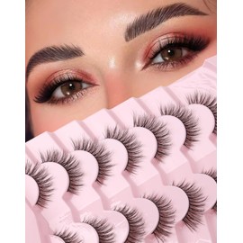 False Eyelashes Natural Wispy Lashes Fluffy Fake Lashes Flared-07
