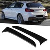 2pcs Rear Window Side Spoiler Canard Wing Glossy Black Replacement