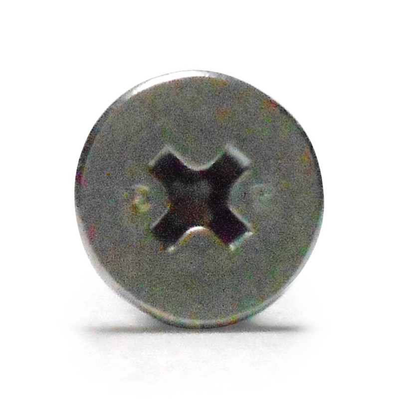 JPF Steel Drill Screws, M5X, Stainless Steel, Flat Head, Total