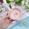 UNICRAFTALE Shell Ceramic Ring Tray Pink Trinket Dish Jewelry Plate