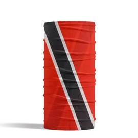 Flag Face Mask Covering Face Bandana Neck Gaiter Perfect for Jovert Carnival Caribbean Festivals ATV Riding Face Gear 2pcs (Trinidad & Tobago)