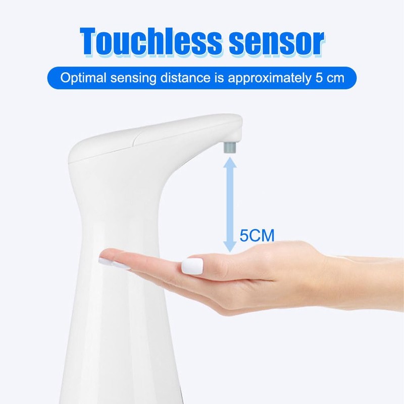 Hand Soap Dispenser, 200ml Sensor Soap Dispenser Pump IPX6 Waterproof