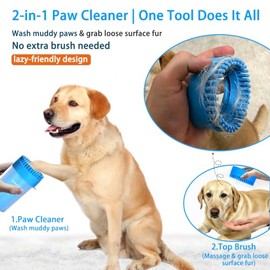 Limpiador Y Limpiador de Patas para Perros de Razas Grandes Y Extragrandes - Muddy Paws Vaso de Fácil Limpieza para Perros Grandes - Incluye 3 Toallas