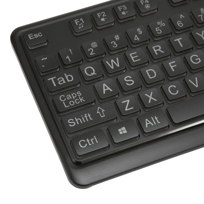 Large Print Keyboard Large Bold Letters 104 Keys Standard Full
