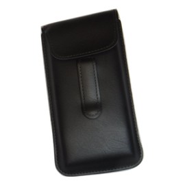 Semi Hard Pocket Clip Eyeglass case Large Size (Brown)