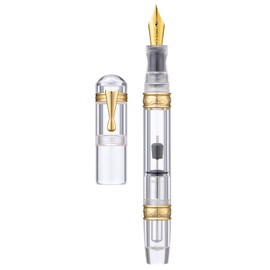 erofa Majohn C5 Vacuum Fountain Pen Medium Nib Large Capacity Clear Acrylic Writing Gift Pen