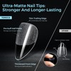 TOMICCA Short Almond Full Cover Nail Tips 510 Pieces 15