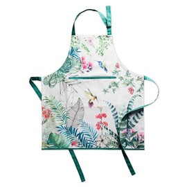 Maison d' Hermine Tropiques 100% Cotton Apron with an Adjustable Neck and Hidden Center Pocket 27.5 inch by 31.5 inch