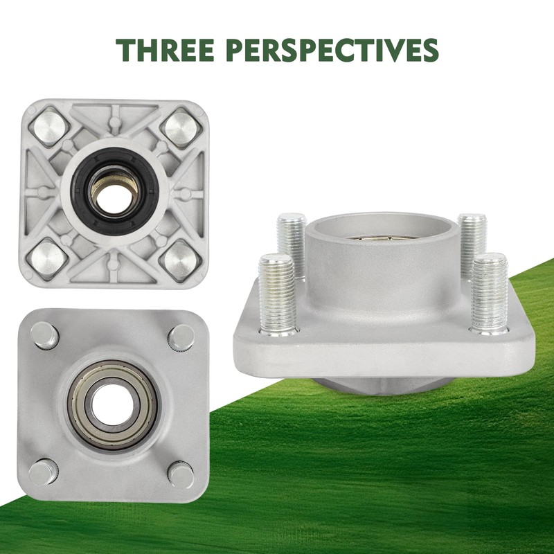2 Pack Aluminum Golf Cart Front Wheel Hub Assembly, Fit