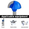 ASNOMY 2" Cutting Diameter Core Box Router Bit, 1/2 Inch