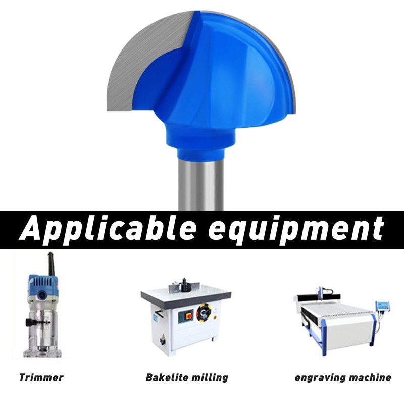ASNOMY 2" Cutting Diameter Core Box Router Bit, 1/2 Inch
