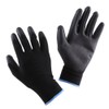 Black 12 Pairs PU Safety Coating Palm Work Gloves Grip