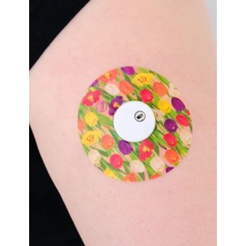 ExpressionMed CGM Tape - WATERPROOF TULIPS LIBRE 3 PERFECT FIT PATCH