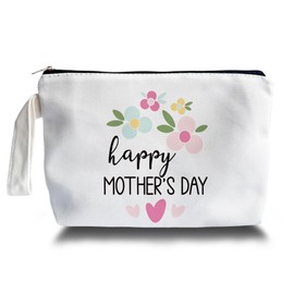 ARPTCN Mothers Day Gifts for Mom - Gifts for Mom from Daughter Son, Mom Themed Birthday Gifts for Stepmother Adoptive Mother, Canvas Makeup Bag