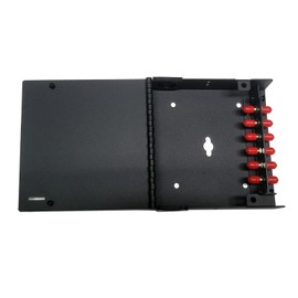 Unbranded/Generic 6 Fiber Wall Mount w/ 6 ST/UPC Simplex Adapters, SInglemode/Mul