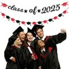 Red Black Party-Decoration Graduation Banner - 14pcs Kits Cap Garland