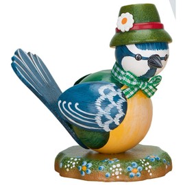 Hubrig Volkskunst Blue Titmouse Seppl Mini - 7 cm / 2.8 inch