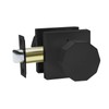 Amerdeco 1 Pack Matte Black Door Knobs Privacy Interior Door