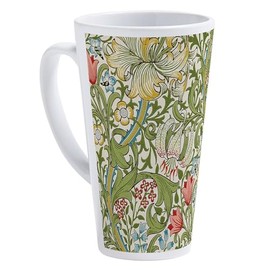 CafePress Golden Lily William Morris 17 oz Latte Mug