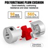 Clutch Coupler Aluminium 6mm x 8mm Shaft Coupling Flexible Plum