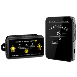 OBEST RV Leveling System, Wireless Leveler for Campers, RV Leveling Tool Accessory for Camping, Levelling with Magnetic Bracket 5V