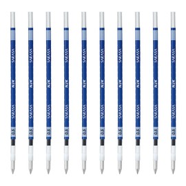 Zebra BRNJK5BL Ballpoint Pen Refill, Sarasa, NJK-0.5 Lead, Blue, 10 Pens