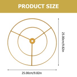 OSALADI Chandelier Shade Lampshade Made of Rattan Accessories for Making Lampshades Chandelier Shade Frame Light Table Lampshade Frame E27 Appendix Iron