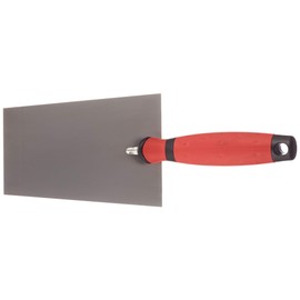 Connex COX781126 2C-Handle Mason’s Trowel Rustproof with Gooseneck, Silver/Black/Red, 160 mm