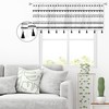 MESHELLY Boho Valances, Black and White Kitchen Curtains, 52Wx18H Inch