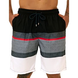 KAILUA SURF Big and Tall Mens Swim Trunks, 9" Mens Designer Quick Dry Bathing Suit Boardshorts for Men