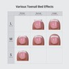 BTArtbox Press On Toenails - Lamp-Curable Real Square Toe Nail