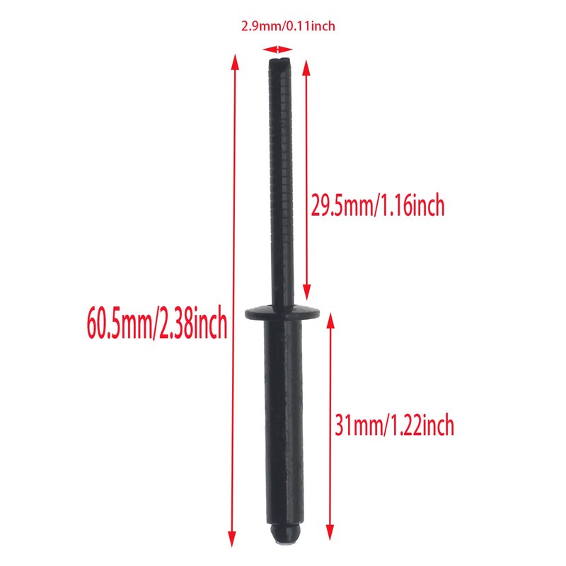 FDXGYH 50 Pcs 3/16 x 1 Inch (4.8x25mm) Rivet Grip