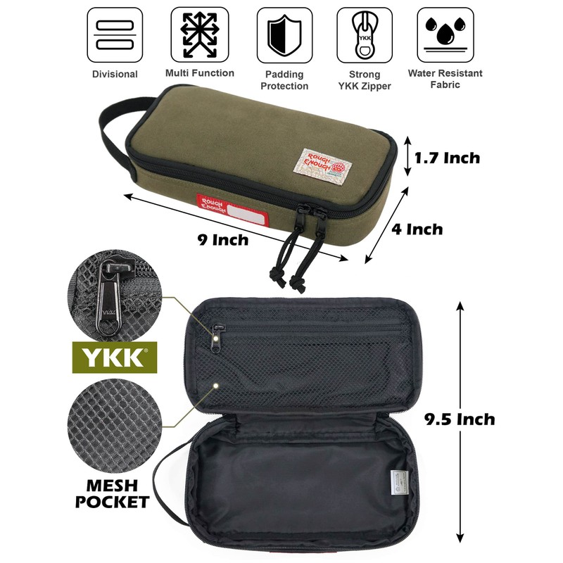 Rough Enough Small Tool Bag Pouch Box Large Pencil Case