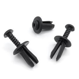 VVO Fasteners Black Plastic Clips Wheel Arch Trim and Rear Mudguard Compatible with Some Jeep Renegade (Pack of 10 Clips)