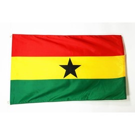 AZ FLAG Ghana Flag 3' x 5' - Ghanaian Flags 90 x 150 cm - Banner 3x5 ft