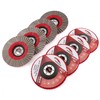 HOMESOM 5 Inch 4pcs 60/100/200/400 Grit Sanding Discs Flap Sanding